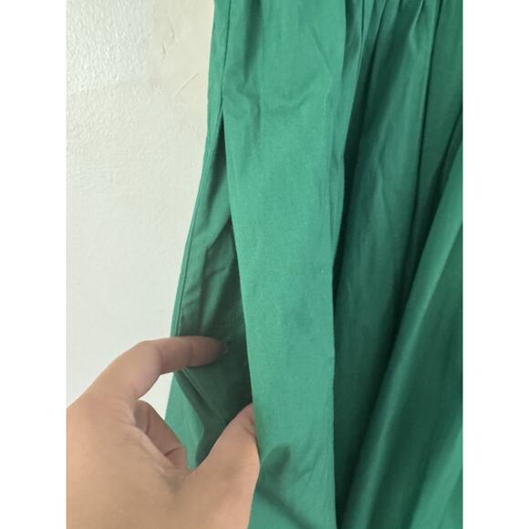 NWt Madewell Melody Bubble Hem Smocked Midi Dress Verdant Green Size Small - Picture 8 of 12